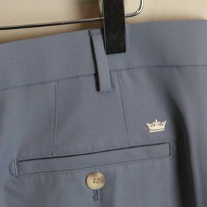 Peter Millar Men's slate blue flat front Golf Shorts 36 9" inseam EUC